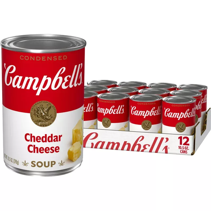 Campbell’S Condensed Cheddar Cheese Soup, 10.5 Ounce Can (Pack Of 12) (Packaging May Vary)