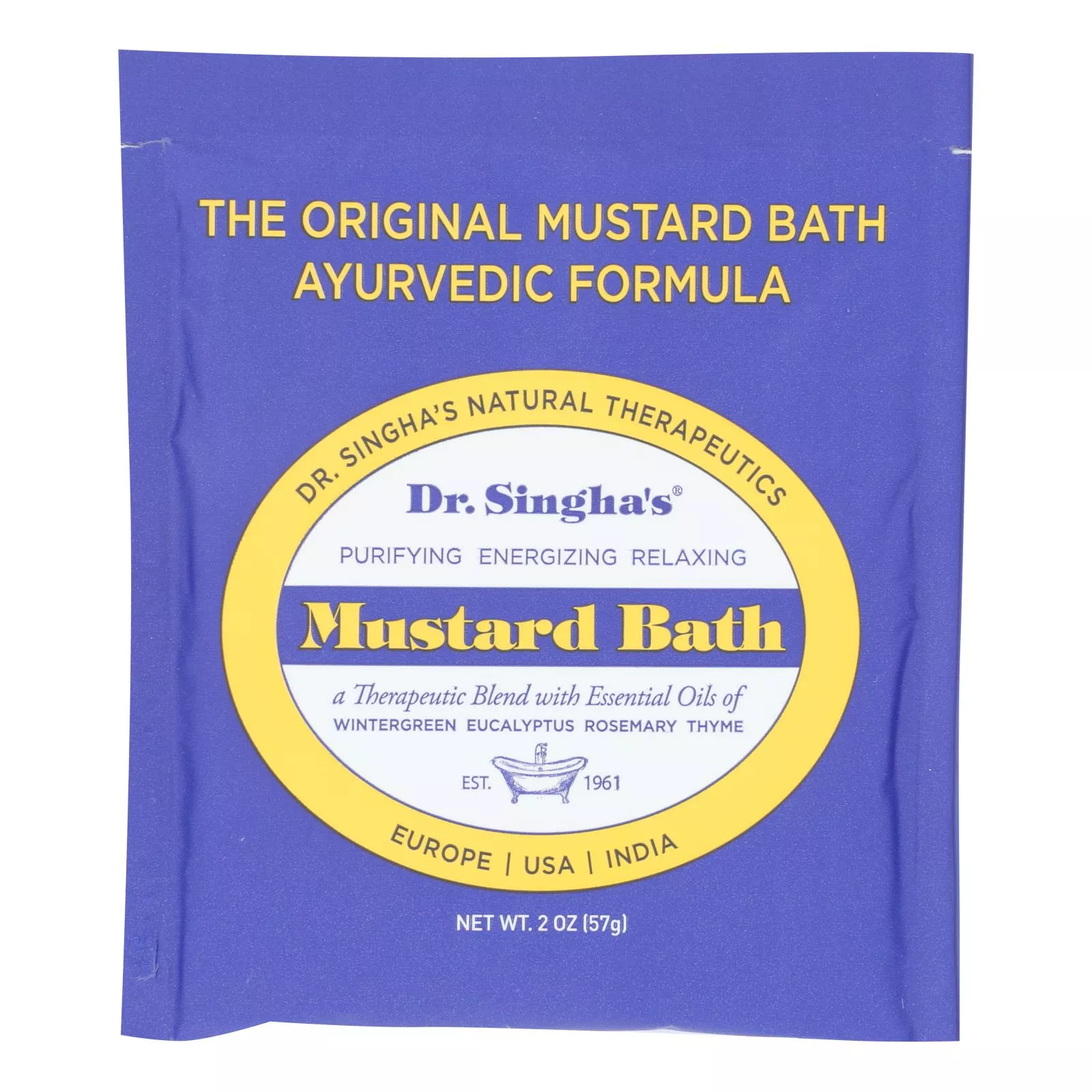 Dr. Singha’s Mustard Bath – Case of 14 – 2 Ounce
